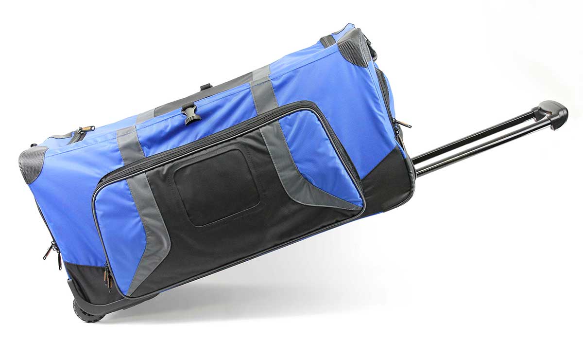  Pop Up Soft Trunk for Camp, Rolling Travel Duffle Bag, #CN-PUST3, 30 x 14.5 x 15.5 Inches (Blue Camo)